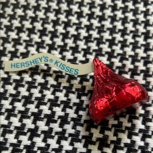 Hallmark Hershey's Kisses Red Foil Brooch